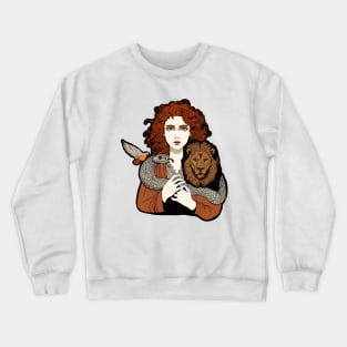 Animal Queen Illustration Crewneck Sweatshirt